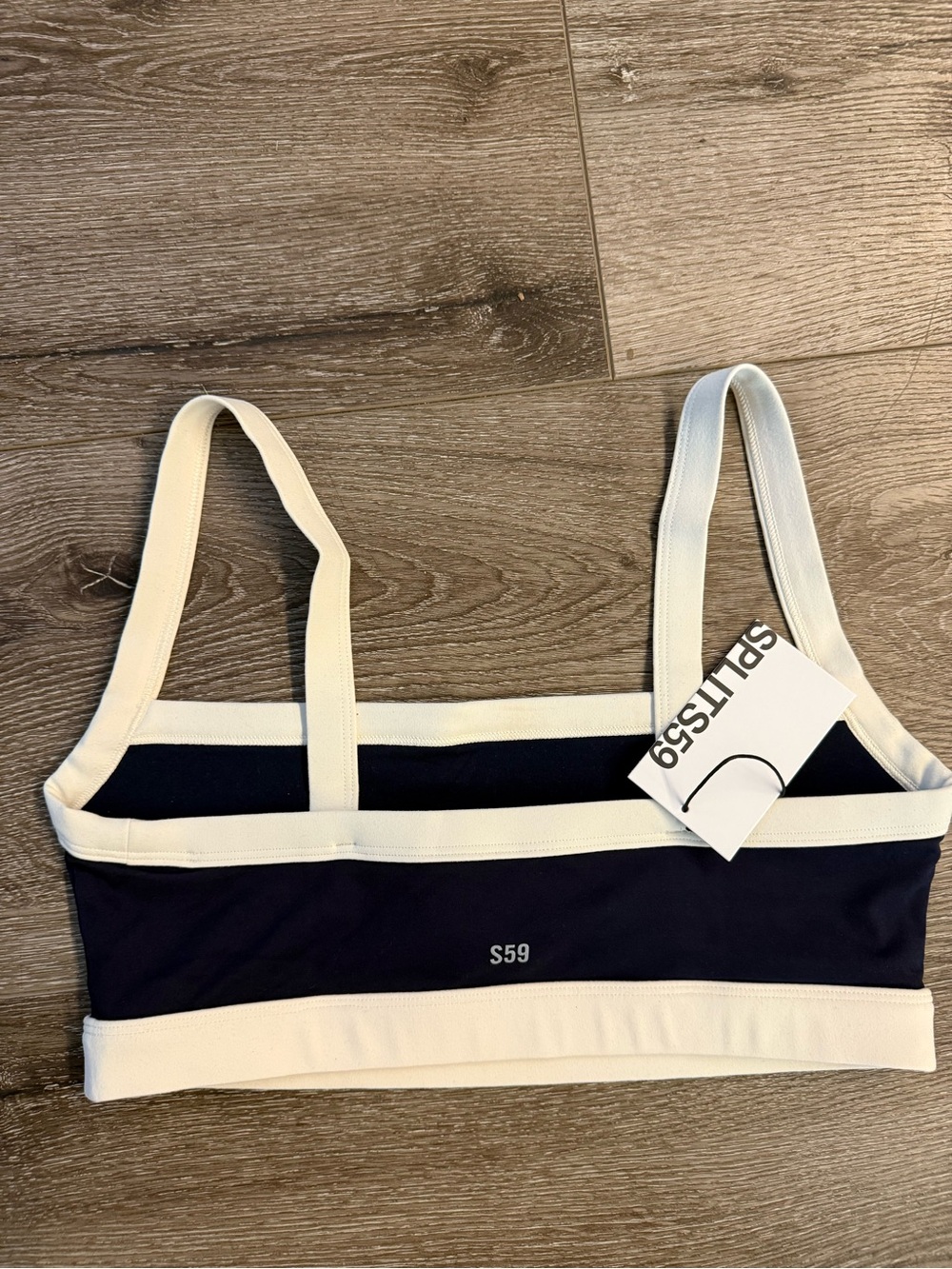 Splits59 NWT MONAH RIGOR BRA INDIGO/CREAM NWT SIZE MEDIUM - Picture 5 of 6